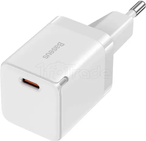 Chargeur Secteur Baseus Gan X Port Usb A X Port Usb C W Blanc