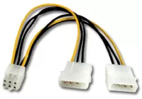 Photo de Adaptateur alimentation molex vers PCI-Express 6 pins