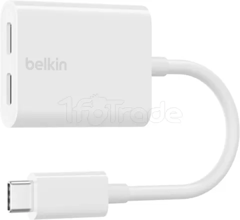 Photo de Adaptateur Audio Belkin RockStar USB-C (Blanc)