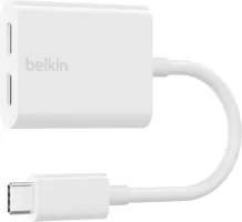 Photo de Adaptateur Audio Belkin RockStar USB-C (Blanc)