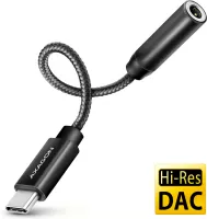 Photo de Adaptateur Axagon ADA-HCPD USB-C vers Jack 3,5mm M/F (Noir)