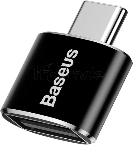 Photo de Adaptateur Baseus USB-A vers USB-C OTG (Noir)