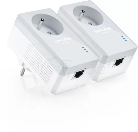 Photo de Adaptateur CPL TP-Link TL-PA4015PKIT HomePlug AV 500 Mbits (pack de 2) + prise intégrée