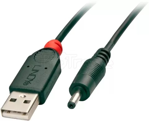 Photo de Adaptateur d'alimentation Lindy USB vers prise 3,5mm Ø1,35mm 1,5m