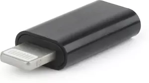 Photo de Adaptateur Gembird USB-C vers Lightning (Noir)