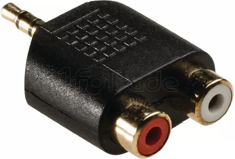 Photo de Adaptateur Jack 3,5mm M König vers 2xRCA F/F