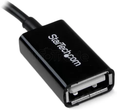 Photo de Adaptateur micro USB mâle vers USB femelle (OTG) Startech pour smartphone/tablette