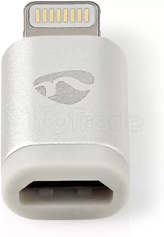 Photo de Adaptateur Nedis Lightning vers Micro USB-B (Argent)