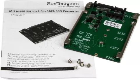 Photo de Adaptateur Startech M.2 S-ATA SSD vers S-ATA 2.5"