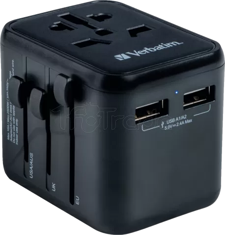 Photo de Adaptateur universel de voyage Verbatim UTA-01 12W (Noir)