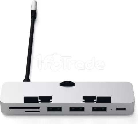 Photo de Adaptateur USB-C 3.0 Satechi Clamp Hub Pro (Argent)