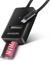 Photo de Adaptateur USB-C 3.2 Axagon ADM2-CM vers M.2 S-ATA/NVMe auto-alimenté