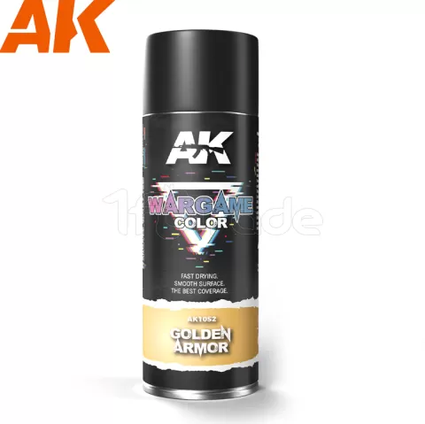 Photo de Ak Interactive Bombe sous-couche - Aérosol Golden Armor (400mL)