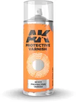 Photo de Ak Interactive Bombe sous-couche - Aérosol Protective Varnish (400mL) (2 Buses incluses)