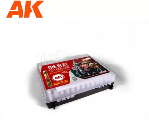 Photo de Ak Interactive Coffret de Peinture - 120 Couleurs pour Figurines