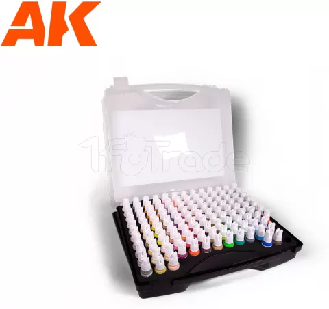 Photo de Ak Interactive Coffret de Peinture - 120 Couleurs pour Wargame, Fantasy & Sci-Fi