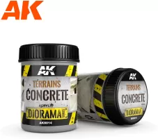 Photo de Ak Interactive Dioramas - Terrains Concrete (250 ml) (Base Acrylique)