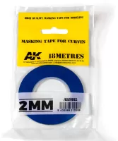 Photo de Ak Interactive - Masking Tape for Curves 2mm