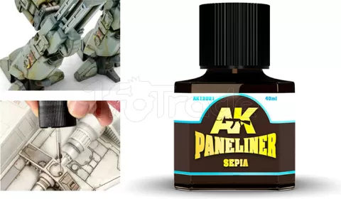 Photo de Ak Interactive Paneliner Enamel - Sepia (40 ml)