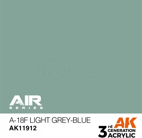 Photo de Ak Interactive  Pot de Peinture - A-18F Light Grey-Blue