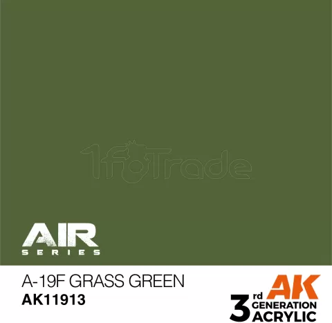 Photo de Ak Interactive  Pot de Peinture - A-19F Grass Green