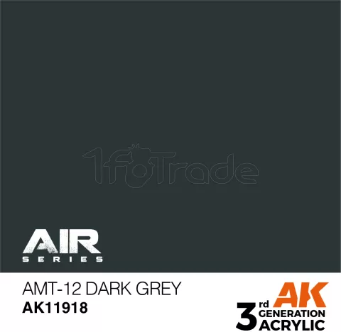 Photo de Ak Interactive  Pot de Peinture - Amt-12 Dark Grey