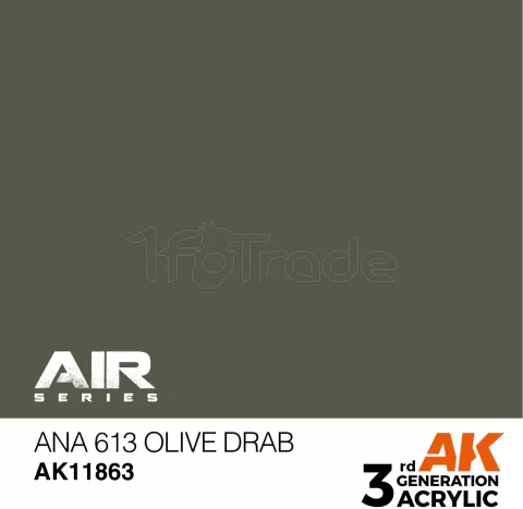 Photo de Ak Interactive  Pot de Peinture - Ana 613 Olive Drab