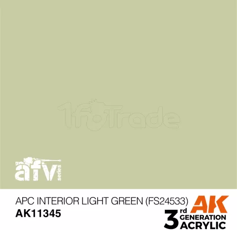 Photo de Ak Interactive  Pot de Peinture - Apc Interior Light Green (Fs24533) (17 ml)