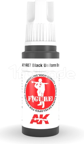 Photo de Ak Interactive  Pot de Peinture - Black Uniform Base (17 ml)