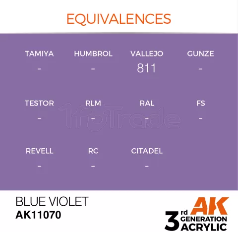 Photo de Ak Interactive  Pot de Peinture - Blue Violet (17 ml)