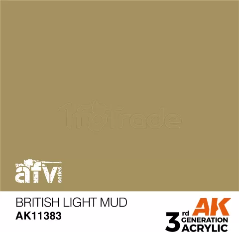 Photo de Ak Interactive  Pot de Peinture - British Light Mud (17 ml)