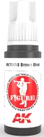 Photo de Ak Interactive  Pot de Peinture - Brown Black  (17 ml)