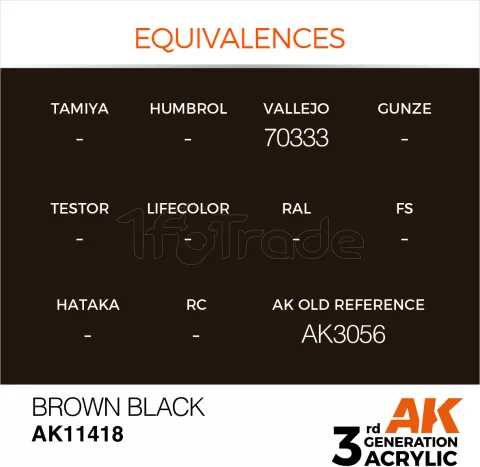 Photo de Ak Interactive  Pot de Peinture - Brown Black  (17 ml)