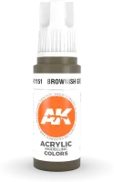 Photo de Ak Interactive  Pot de Peinture - Brownish Green (17 ml)