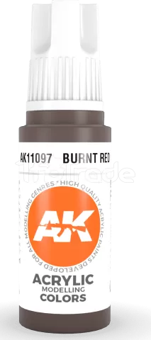 Photo de Ak Interactive  Pot de Peinture - Burnt Red (17 ml)