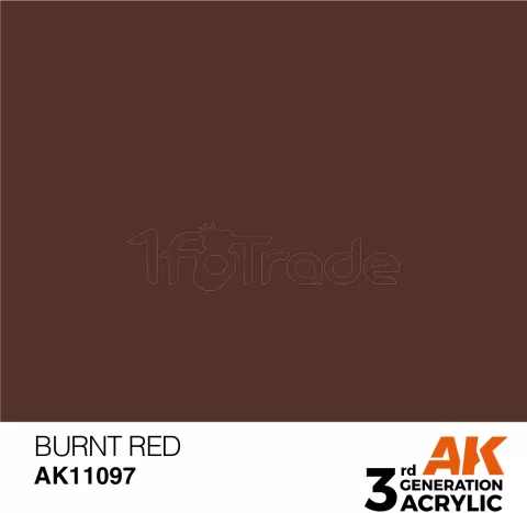 Photo de Ak Interactive  Pot de Peinture - Burnt Red (17 ml)