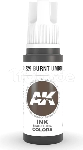 Photo de Ak Interactive  Pot de Peinture - Burnt Umber Ink 17 Ml