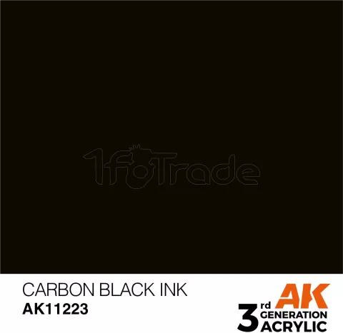 Photo de Ak Interactive  Pot de Peinture - Carbon Black Ink (17 ml)