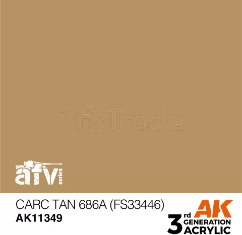 Photo de Ak Interactive  Pot de Peinture - Carc Tan 686A (Fs33446) (17 ml)