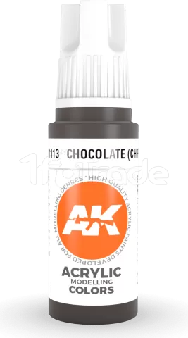 Photo de Ak Interactive  Pot de Peinture - Chocolate (Chipping) (17 ml)