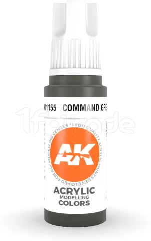 Photo de Ak Interactive  Pot de Peinture - Command Green (17 ml)