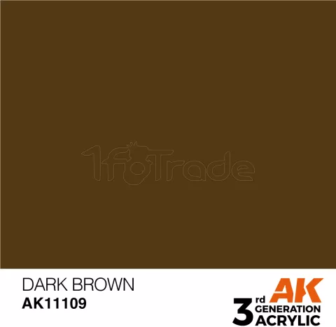 Photo de Ak Interactive  Pot de Peinture - Dark Brown (17 ml)