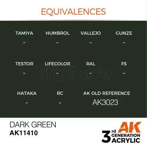 Photo de Ak Interactive  Pot de Peinture - Dark Green (17 ml)