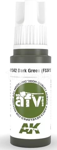 Photo de Ak Interactive  Pot de Peinture - Dark Green (Fs34102) (17 ml)