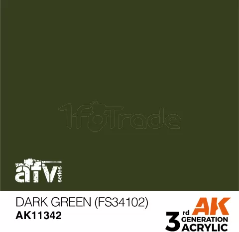 Photo de Ak Interactive  Pot de Peinture - Dark Green (Fs34102) (17 ml)