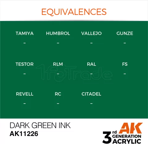 Photo de Ak Interactive  Pot de Peinture - Dark Green Ink (17 ml)