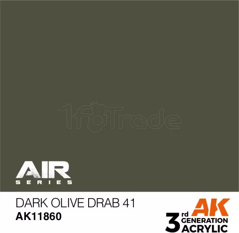 Photo de Ak Interactive  Pot de Peinture - Dark Olive Drab 41