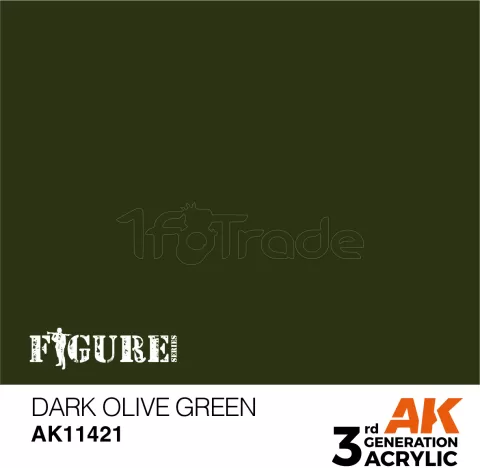 Photo de Ak Interactive  Pot de Peinture - Dark Olive Green (17 ml)