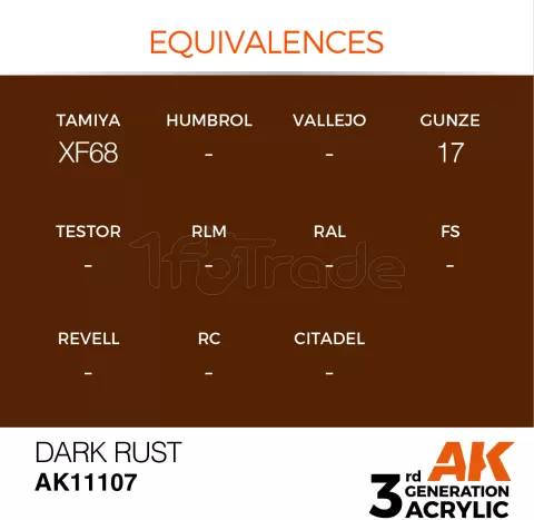 Photo de Ak Interactive  Pot de Peinture - Dark Rust (17 ml)