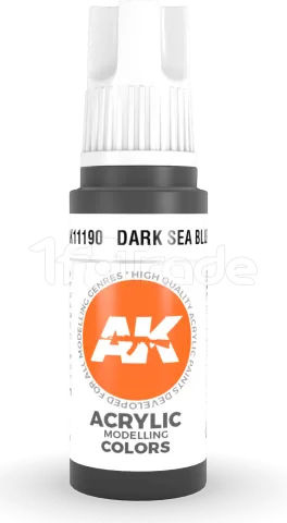 Photo de Ak Interactive  Pot de Peinture - Dark Sea Blue (17 ml)